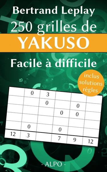 Couverture du nouveau livre de 250 grilles de Yakuso